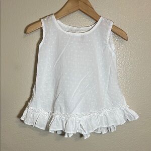 Farmhouse Baby Frocks White Sheer Dress